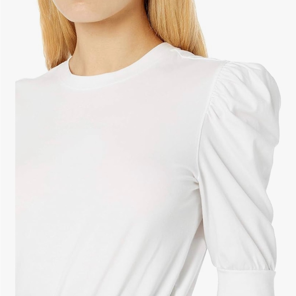 The Drop Women's Mariko Puff-Sleeve Crew-Neck
Stretch Jersey T-Shirt